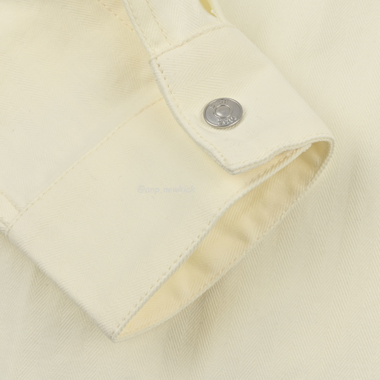 Dior 24ss Off White Cotton Denim Shirt (6) - www.newkick.vip